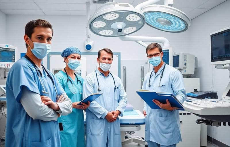A hospital corridor